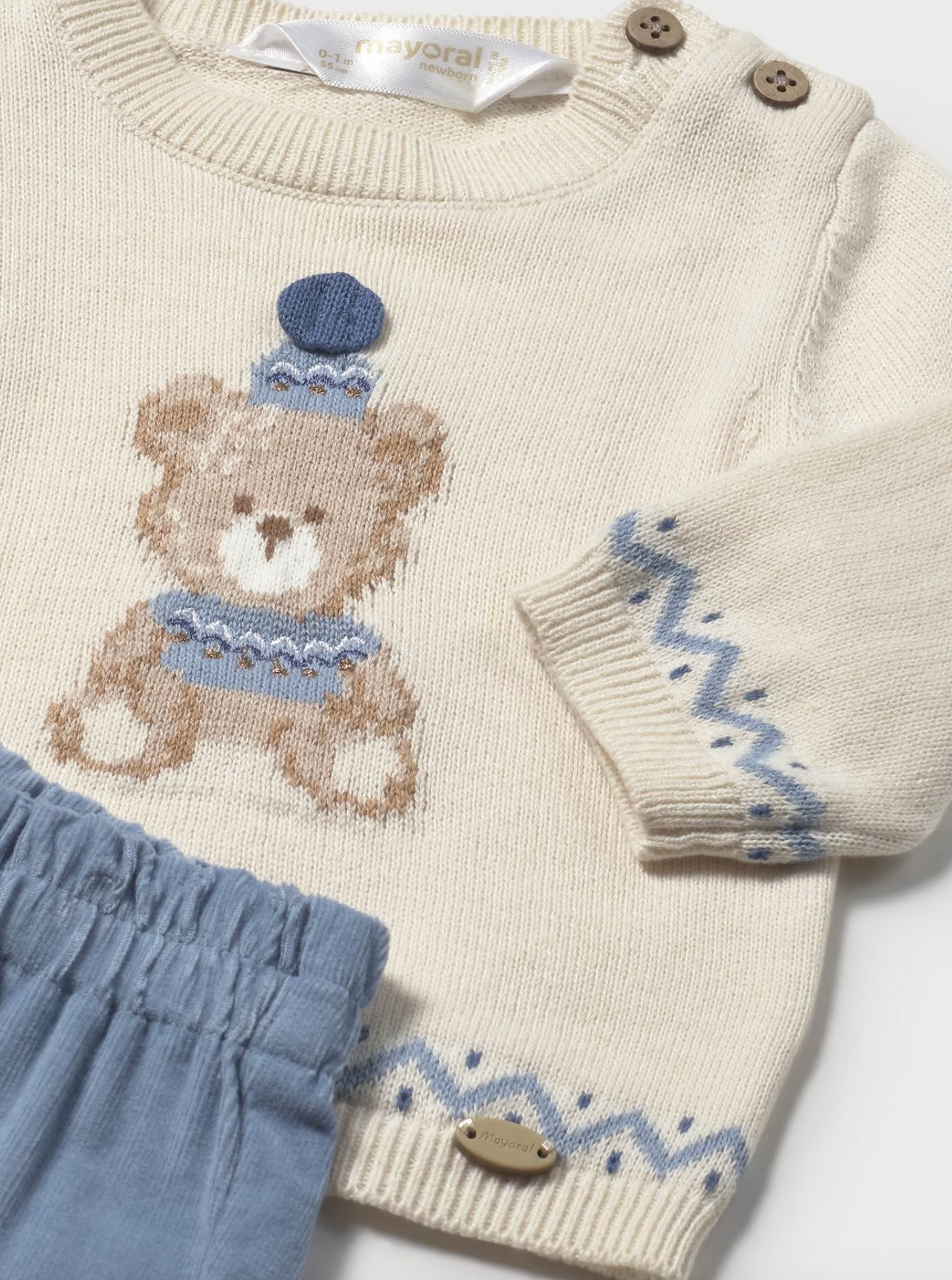 Baby Boy Pants and Sweater Set - Blue Bell