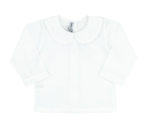 White Peter Pan Collar Shirt