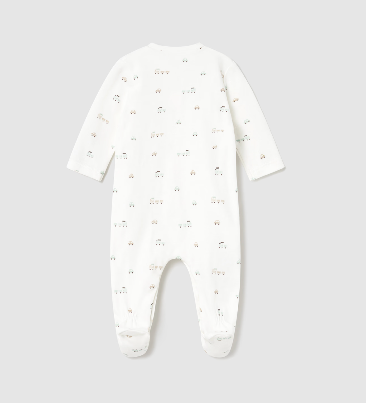 Trains & Cars Baby Footie