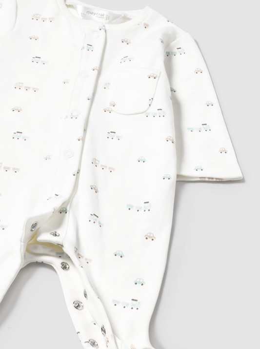 Trains & Cars Baby Footie