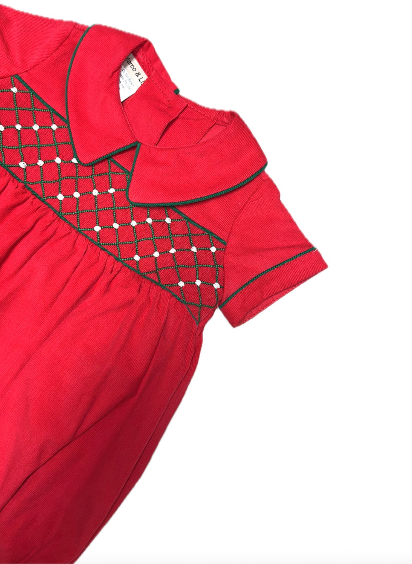 Christmas Classic Red Corduroy Bubble