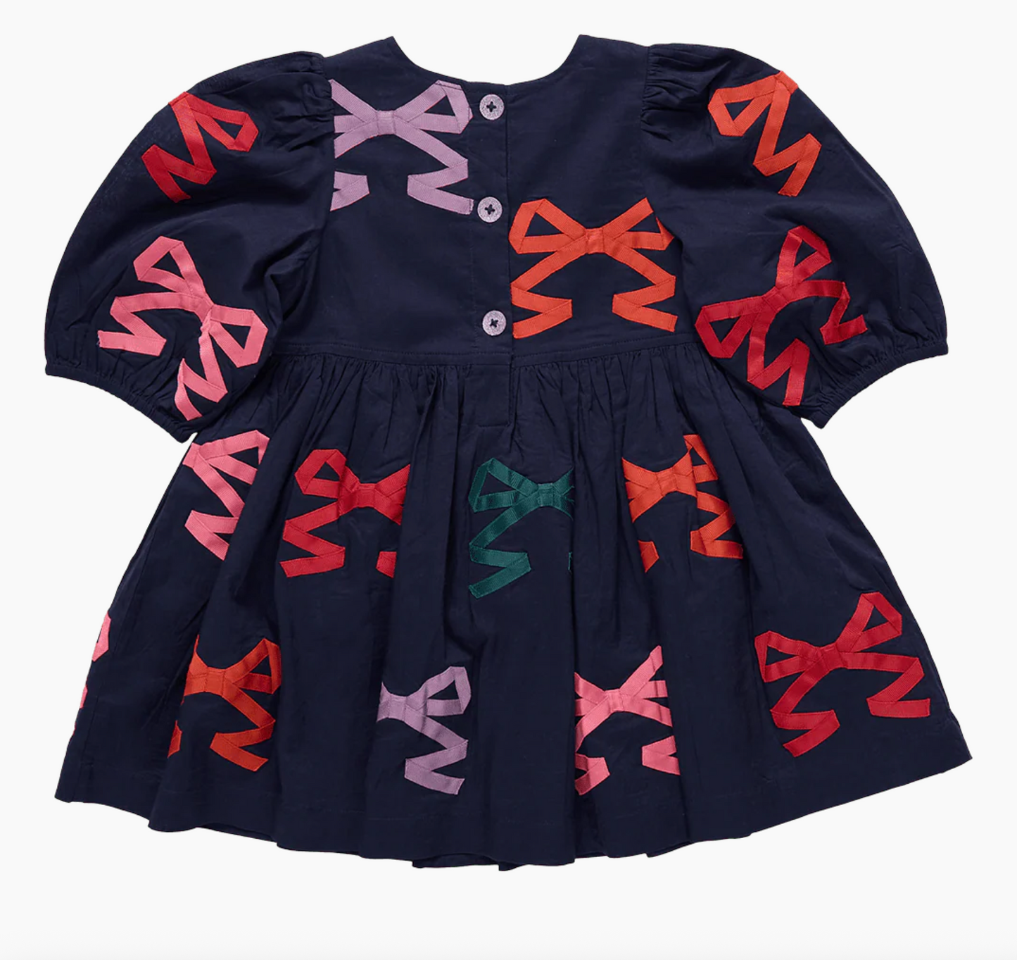 Pink Chicken Baby Girls Brooke Dress - Multi Bow Appliqué