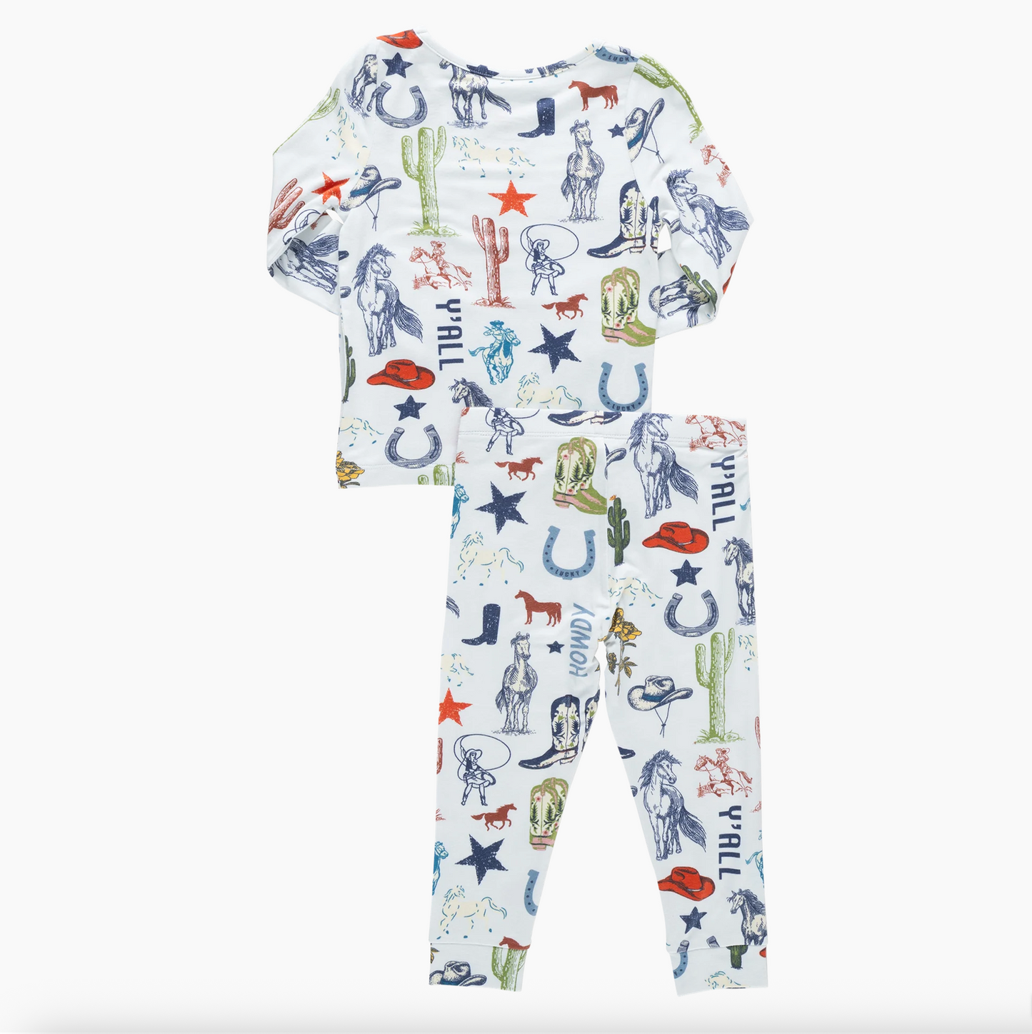 Pink Chicken Kids Bamboo PJ Set - Western Dreams