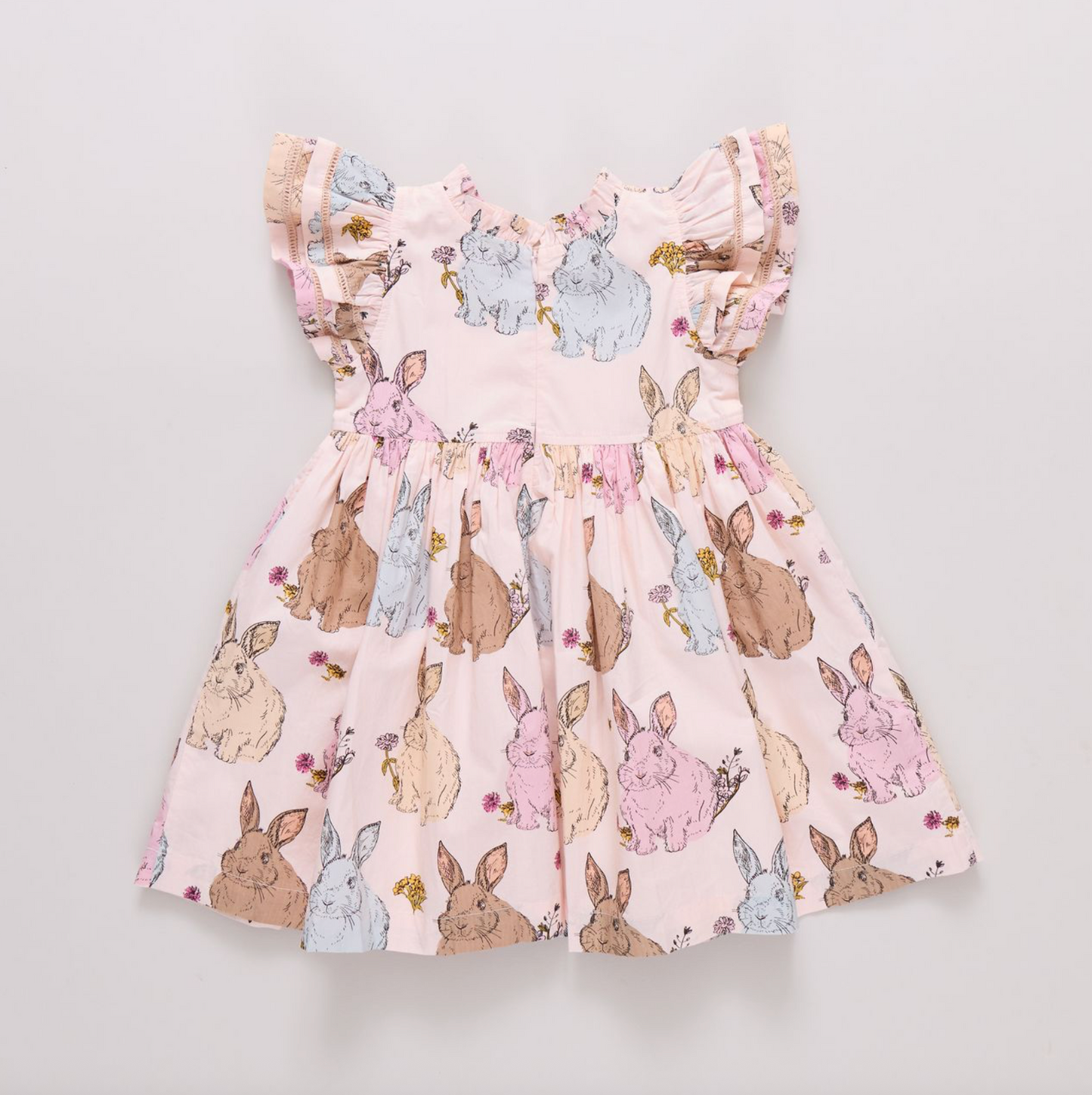 Pink Chicken Girls Jennifer Double Ruffle Dress - Vintage Bunnies