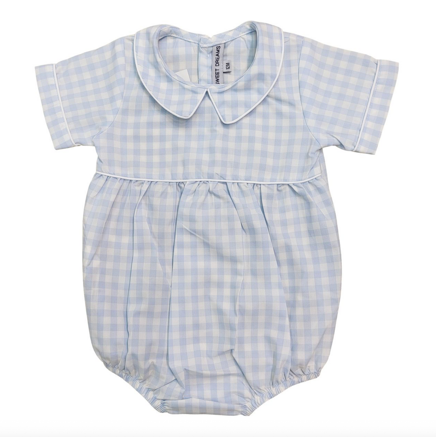 Blue Gingham Boy Bubble
