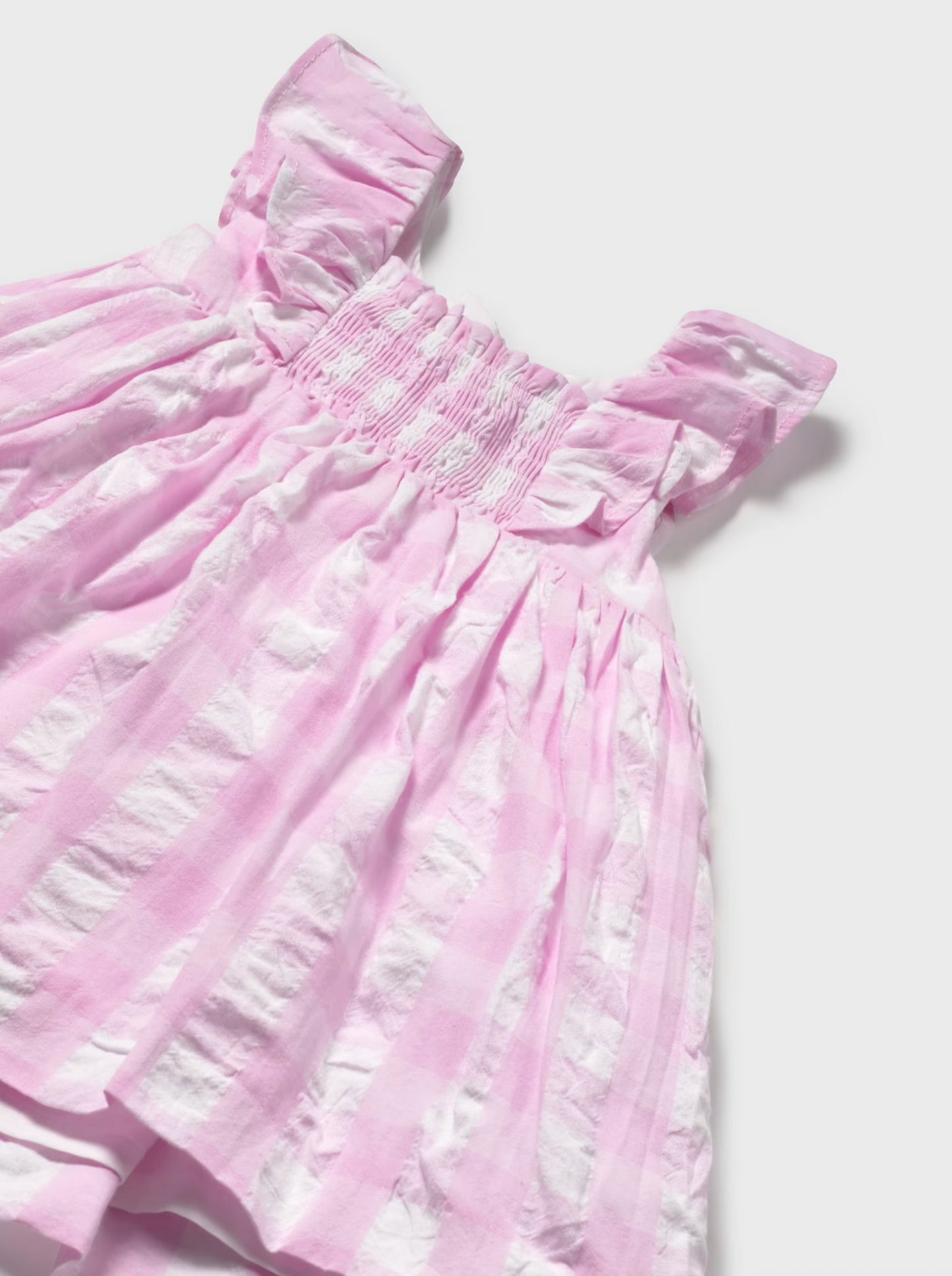 Pink Gingham Dress With Matching Bloomers