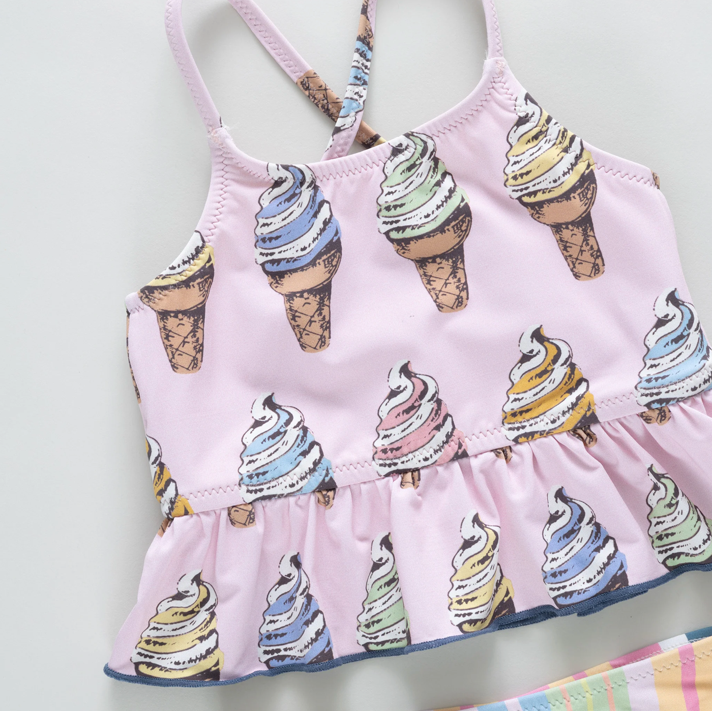 Pink Chicken Girls Joy Tankini - Soft Serve
