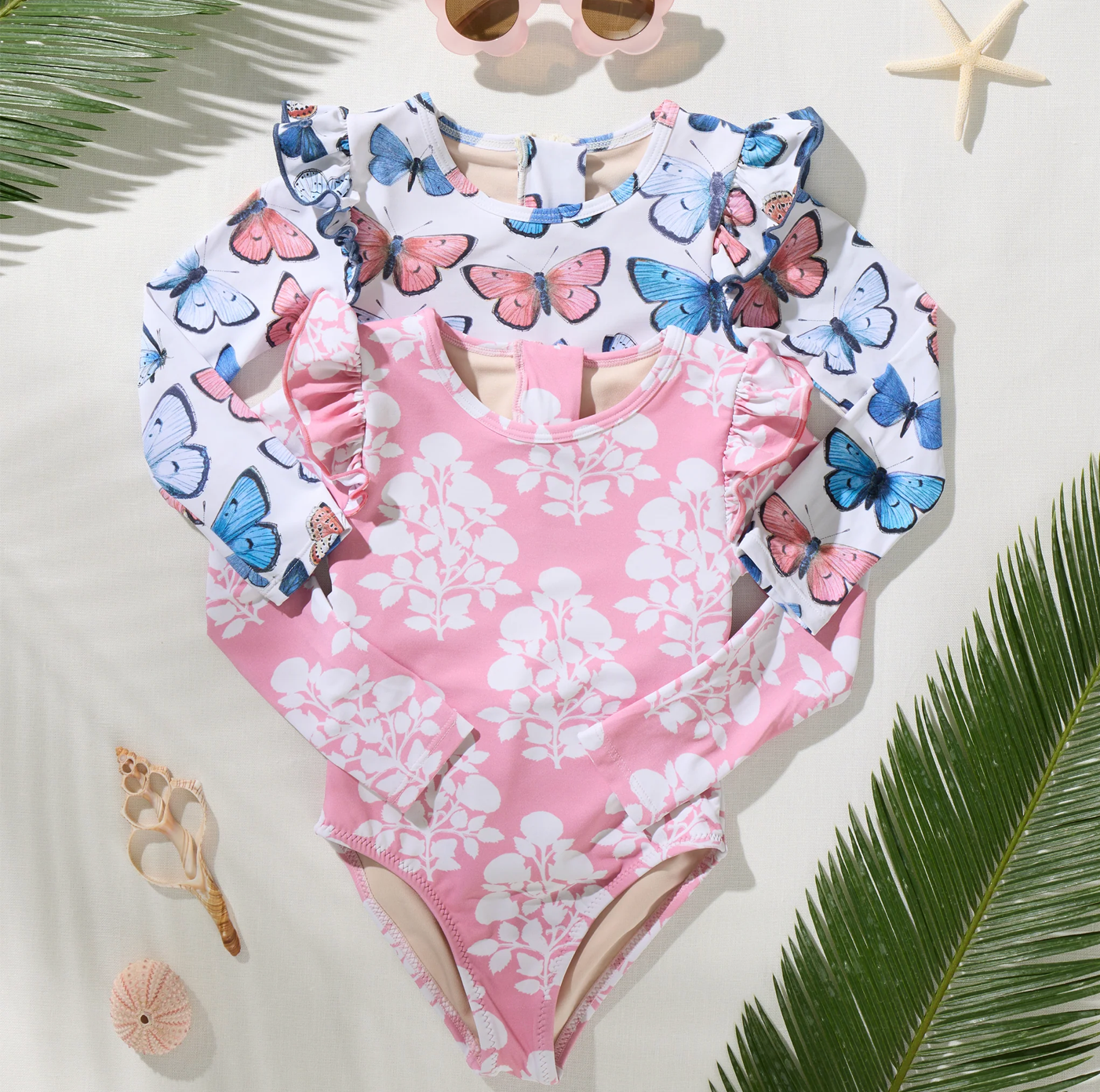 Pink Chicken Baby Girls Rachel Suit - Pink Bouquet Floral