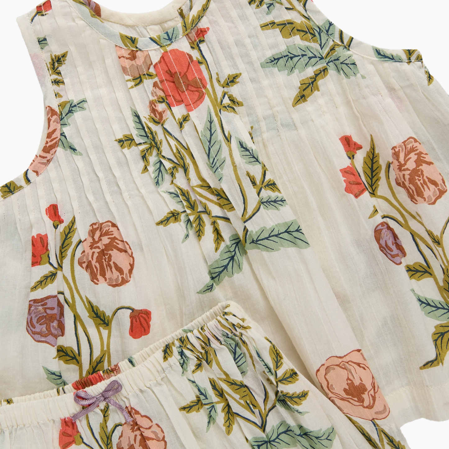 Pink Chicken Baby Girls Jaipur 2-Piece Set - Rosewick Poppy