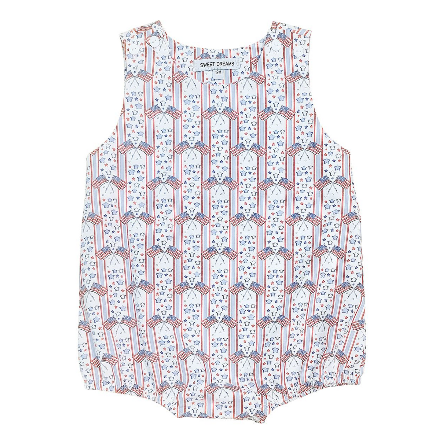 Patriotic Print Boy Bubble