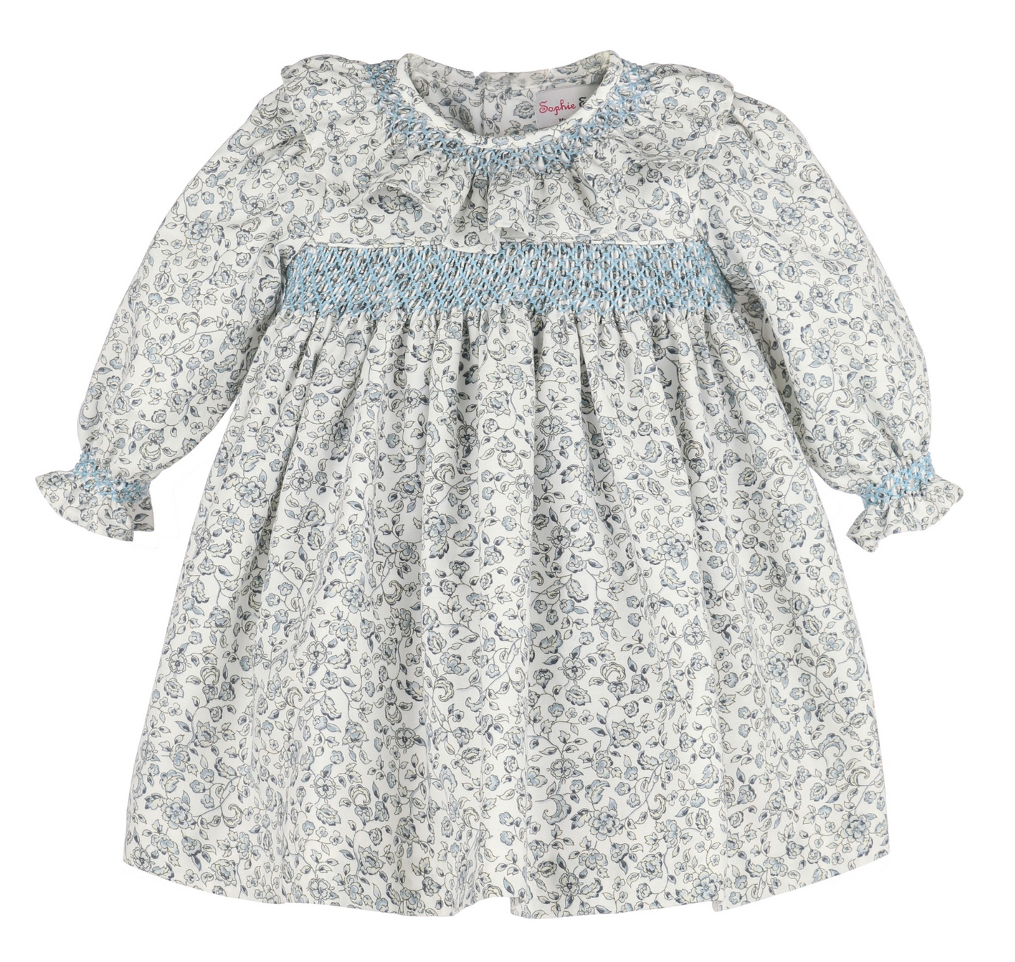 Heirloom Floral Dress - Blue