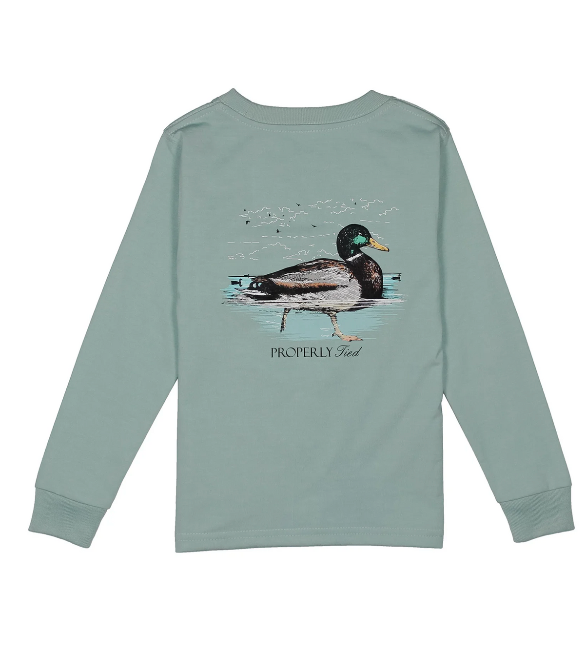 Boys Swimming Mallard Tee Marine Mist