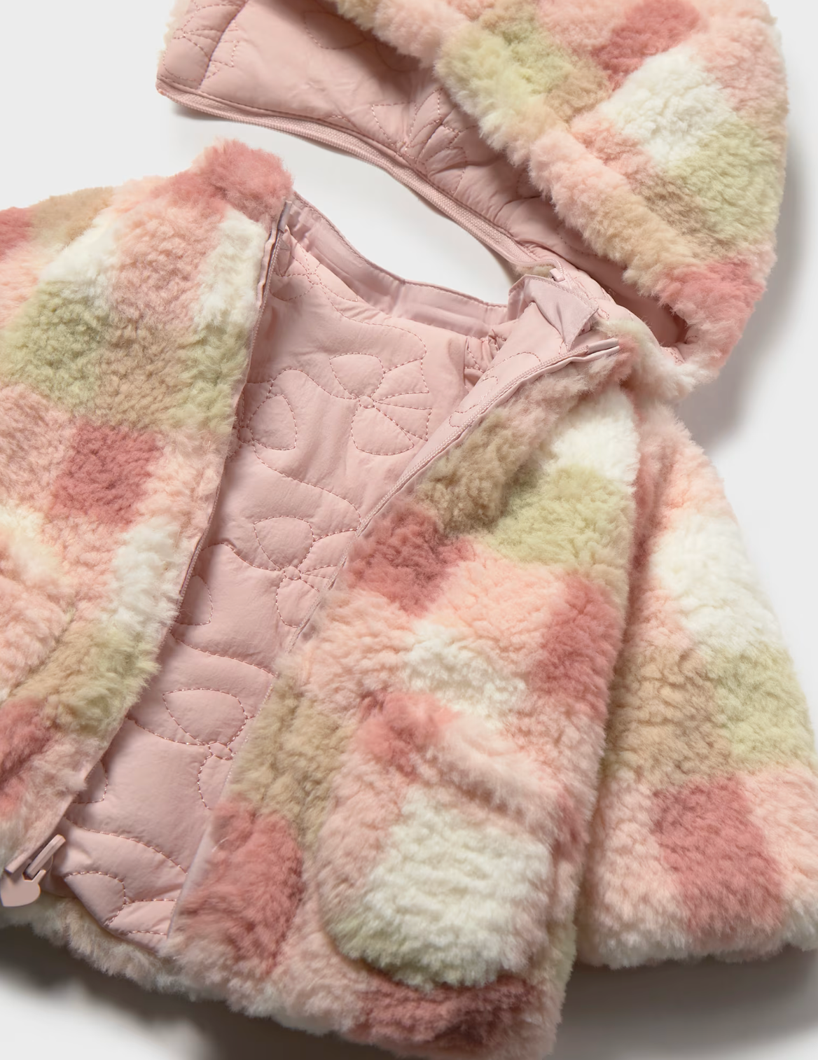 Pink Bow Reversible Puffer Jacket