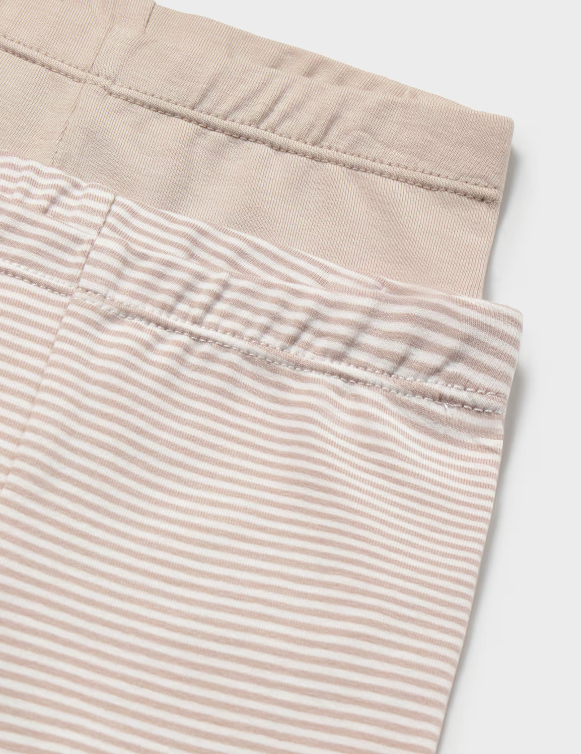 Baby Leggings - Solid or Striped Ecru