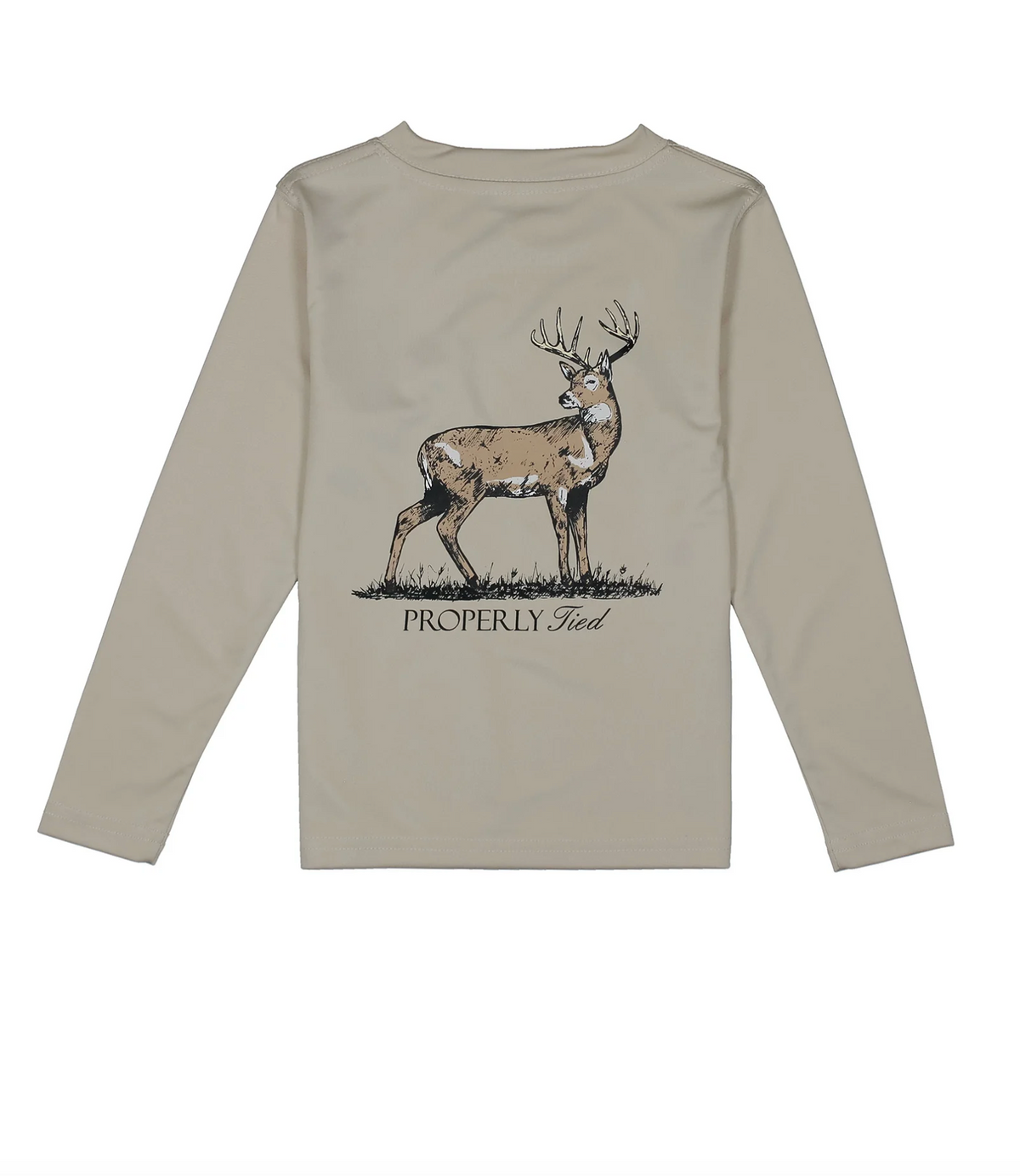 Boys Performance Tee - Whitetail Linen