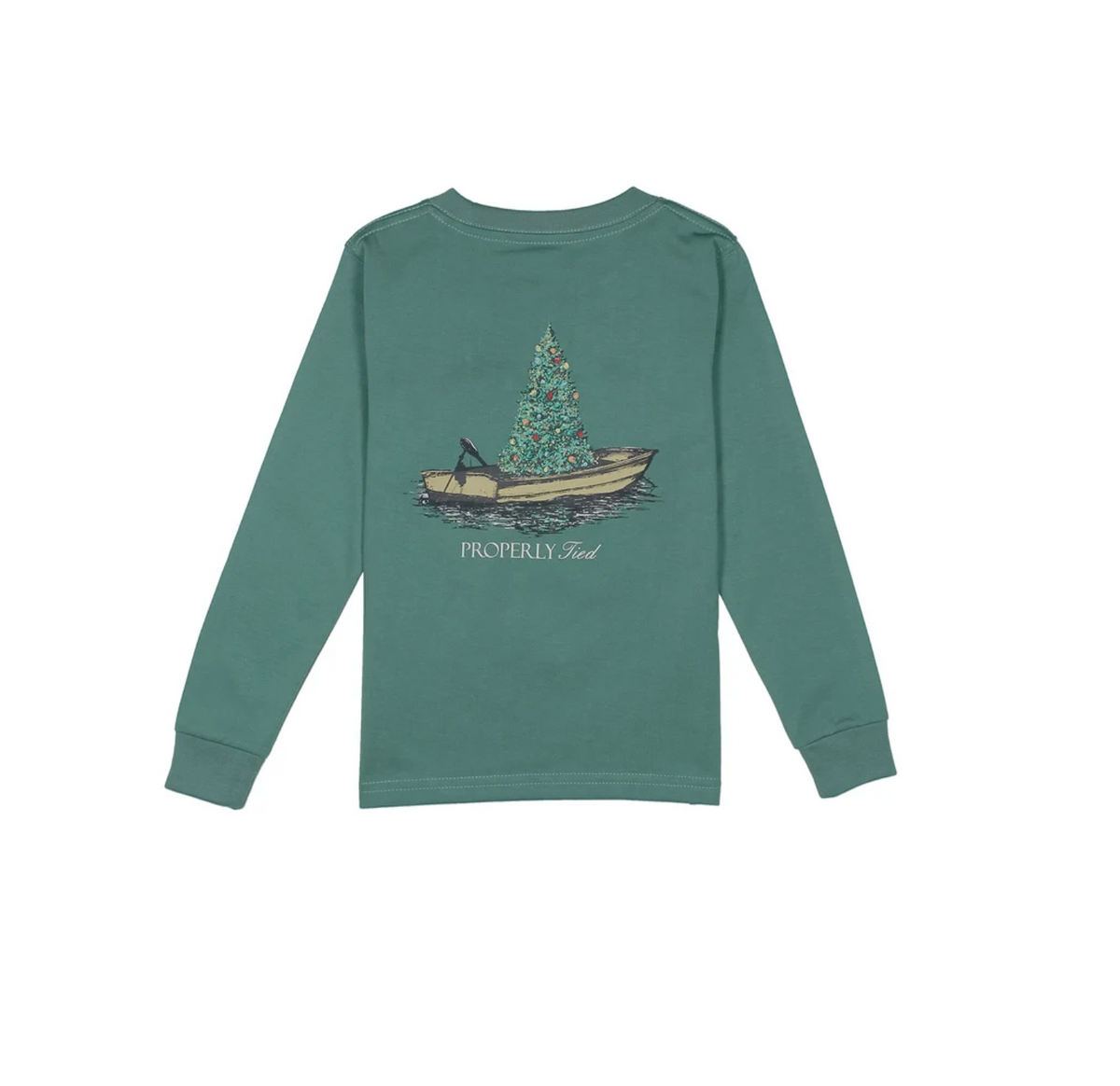 Boys Jolly Boat Tee - Marine Green