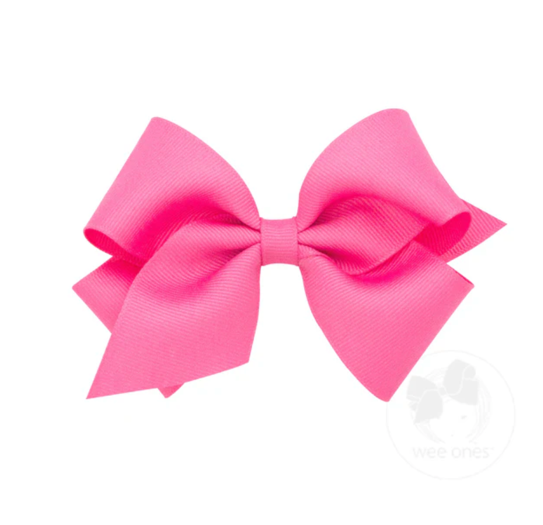 Small Classic Grosgrain Hair Bow - Multiple Color Options