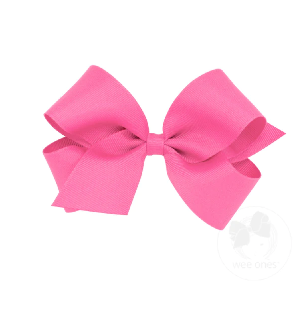 Medium Classic Grosgrain Hair Bow - Multiple Color Options