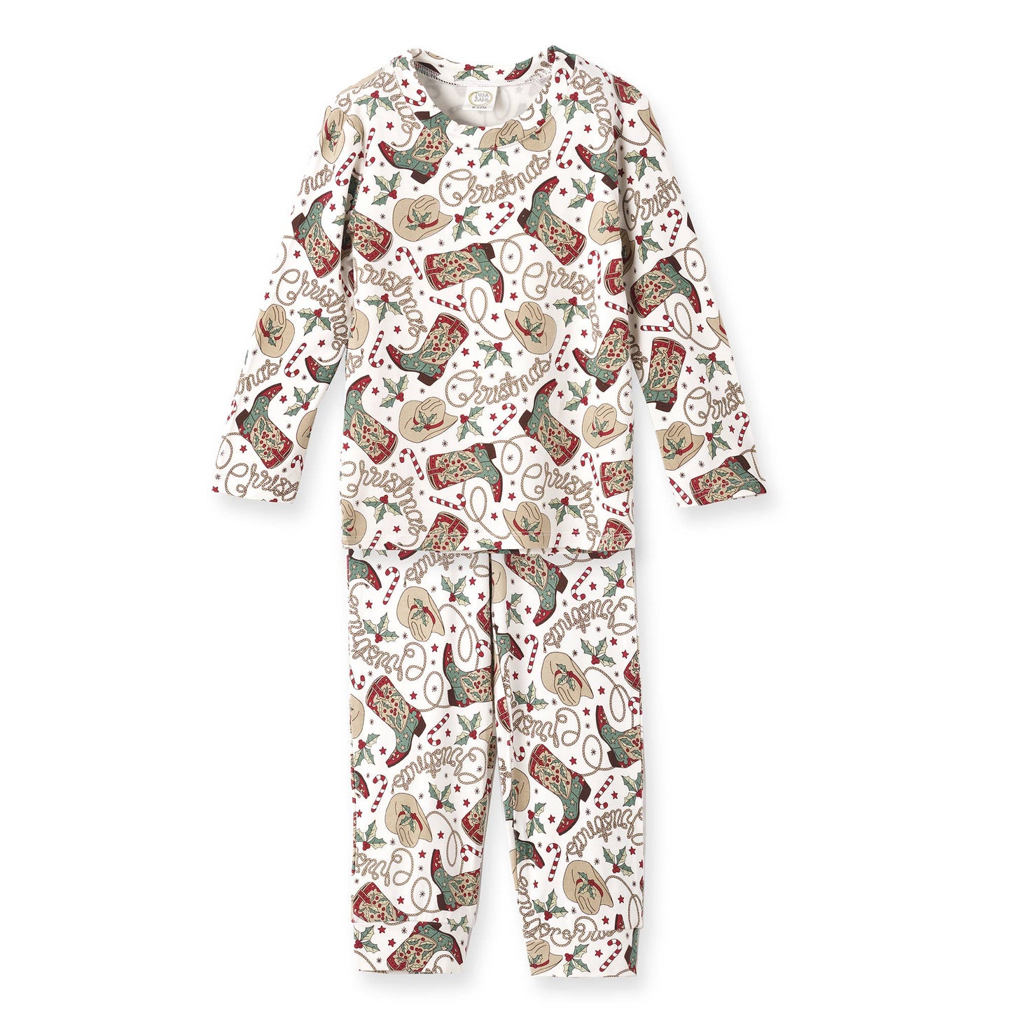 Holiday Hoedown Christmas Kids Bamboo Kids PJ Set