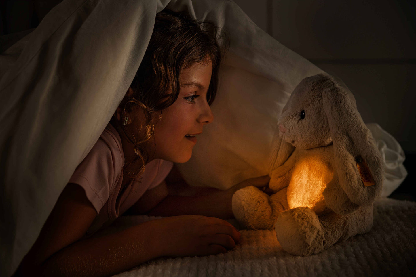 Steiff Light at Night Hoppie Rabbit Stuffed Plush, 11 Inches