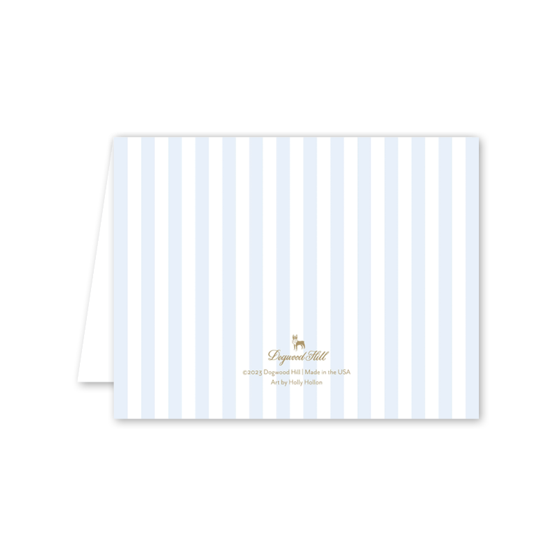 Petit Jouet Cheval Bleu Baby Card
