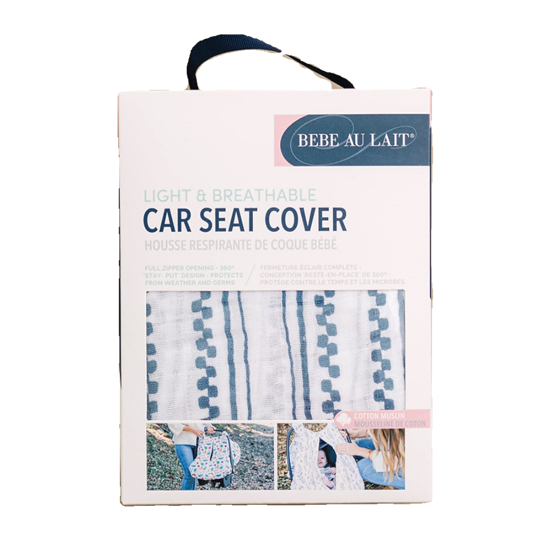 Western Stripe Cotton Muslin Car Seat Cover