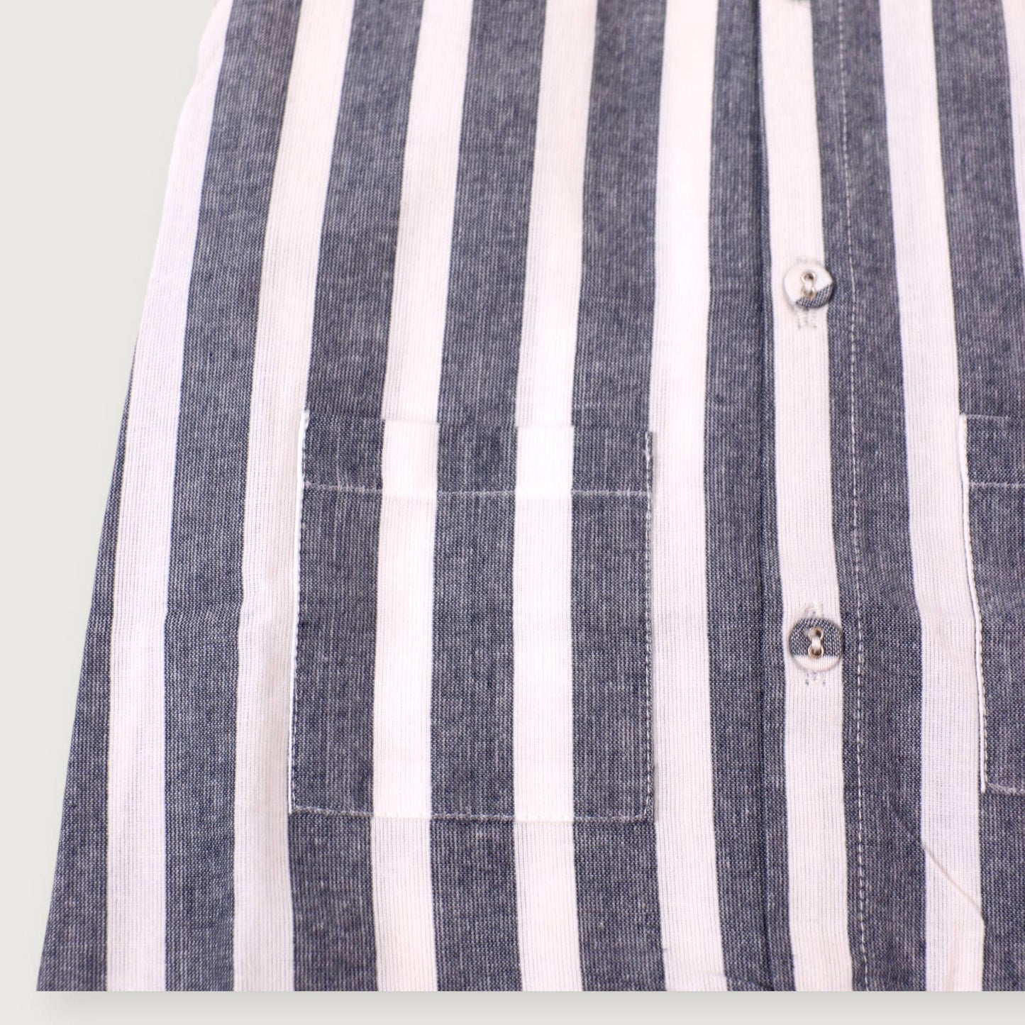 Blue Stripe Sleeveless Romper