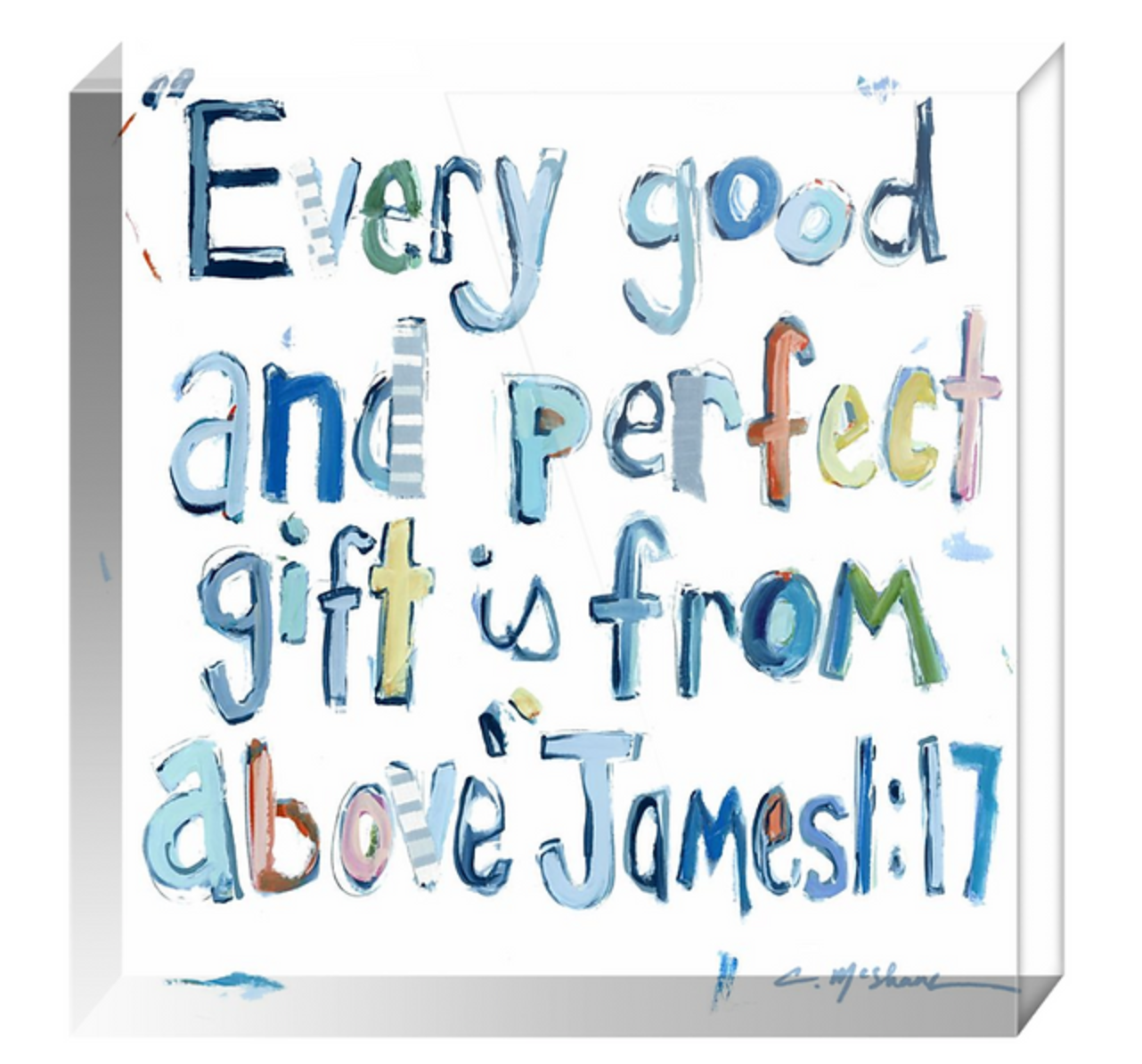 James 1:17 Acrylic Block