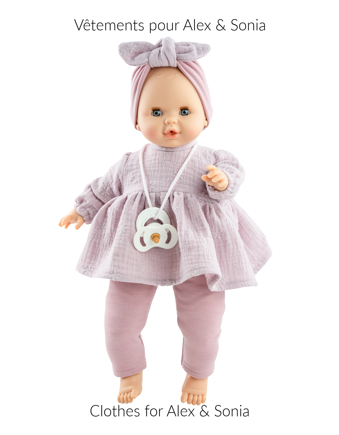 Doll Clothing Lilac Dress
