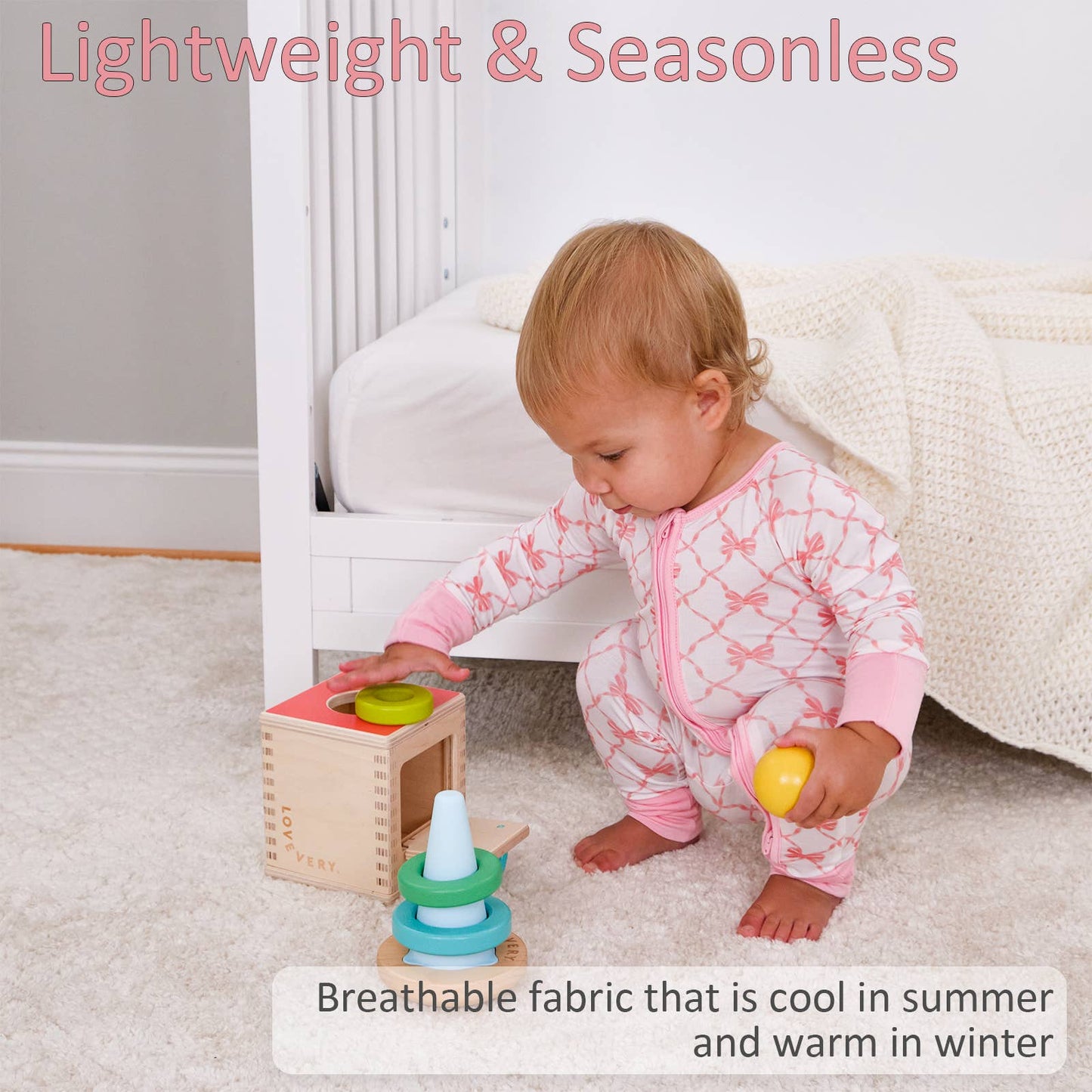 Beautiful Bows Baby Bamboo Pajamas