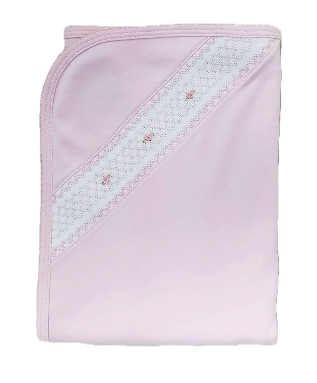 Classic Pink Collection Smocked Blanket