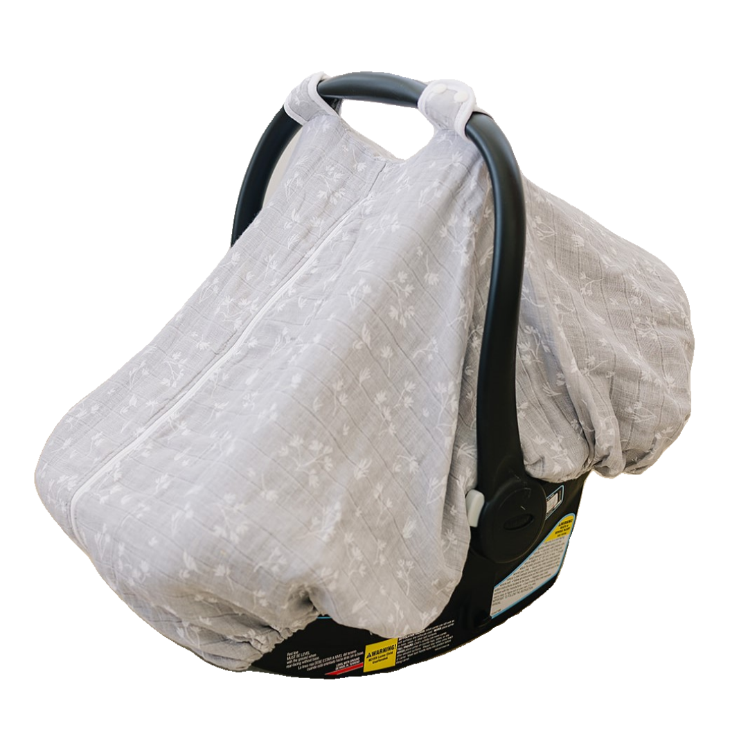 Prairie Cotton Muslin Car Seat Cover