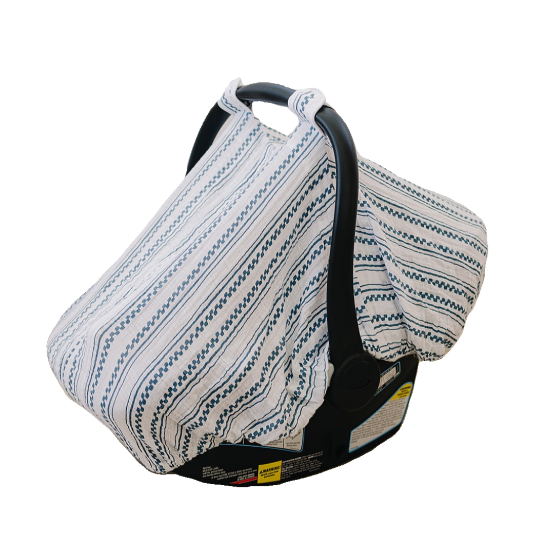 Western Stripe Cotton Muslin Car Seat Cover