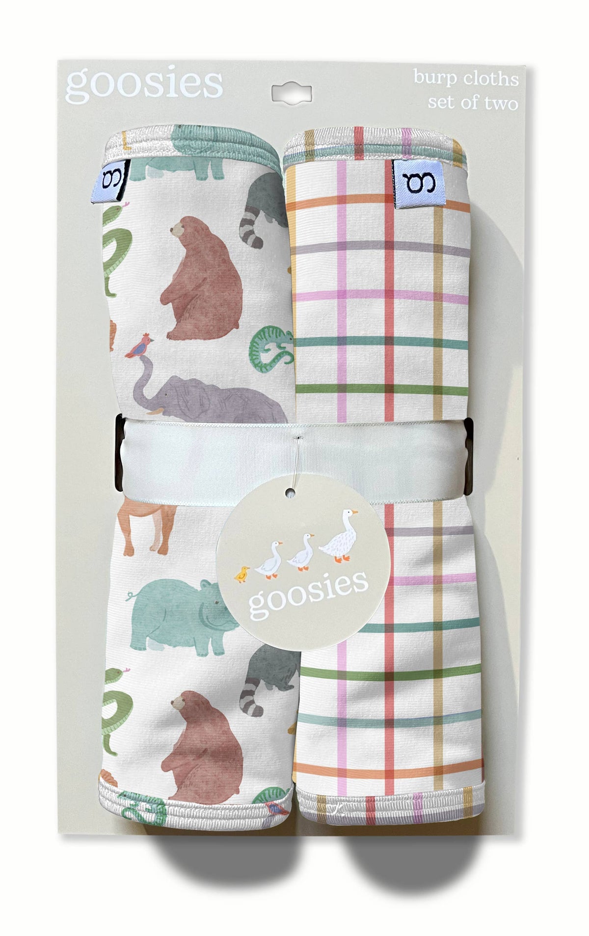 Zoo Crew-Burp Cloth Set