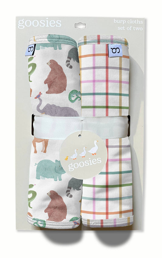 Zoo Crew-Burp Cloth Set