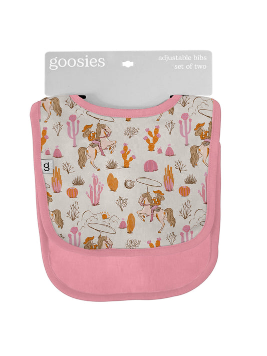 Saddle Up, Cowgirl Toile - Bib Set