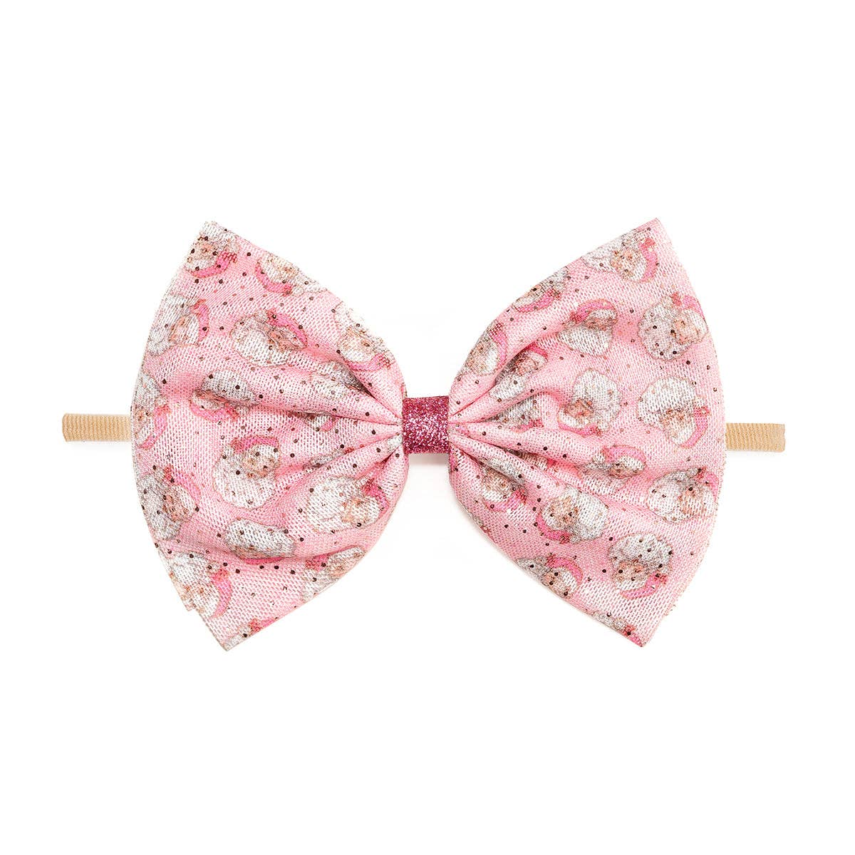 Sweet Wink Retro Santa Tulle Bow Headband
