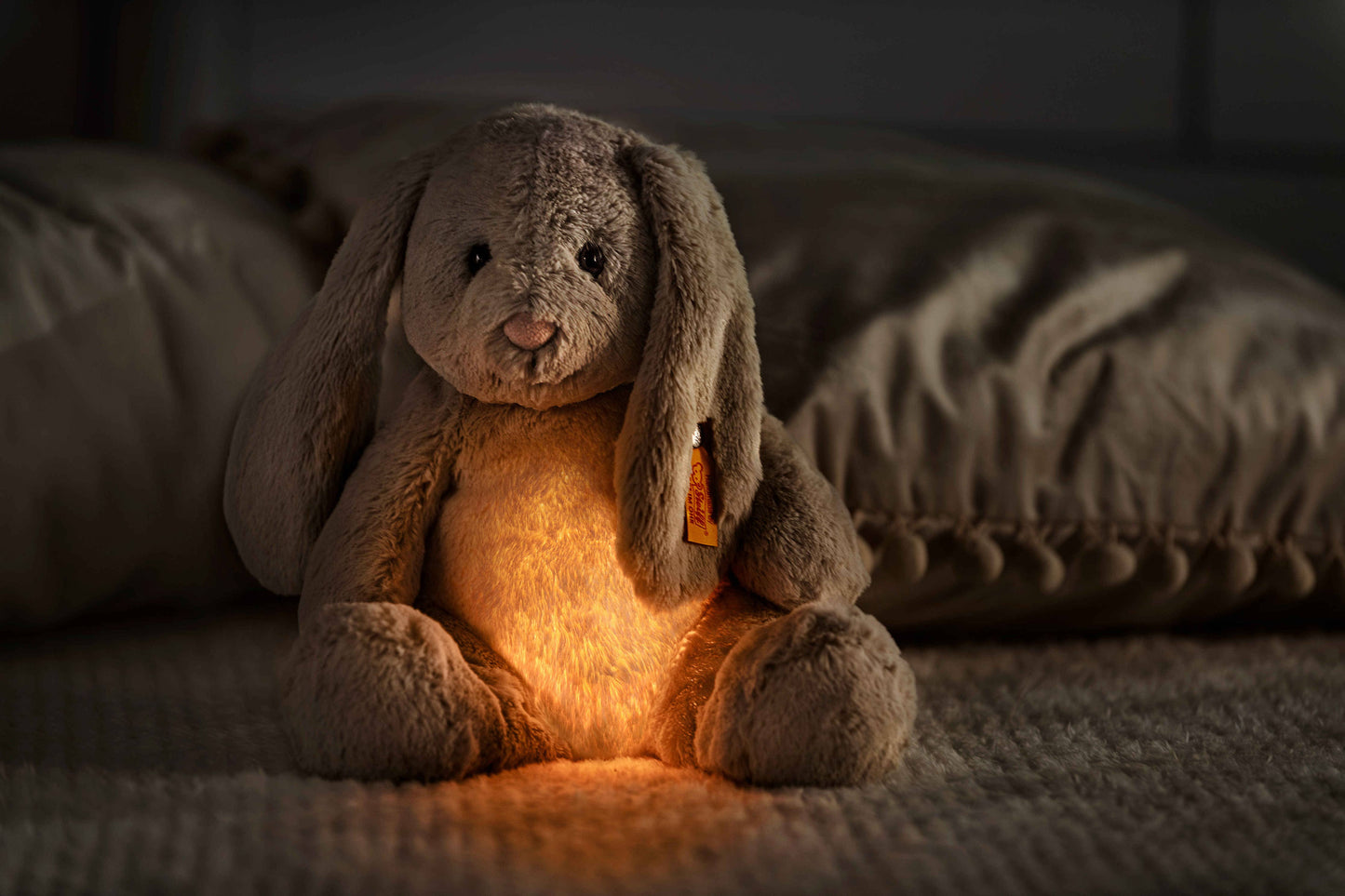 Steiff Light at Night Hoppie Rabbit Stuffed Plush, 11 Inches