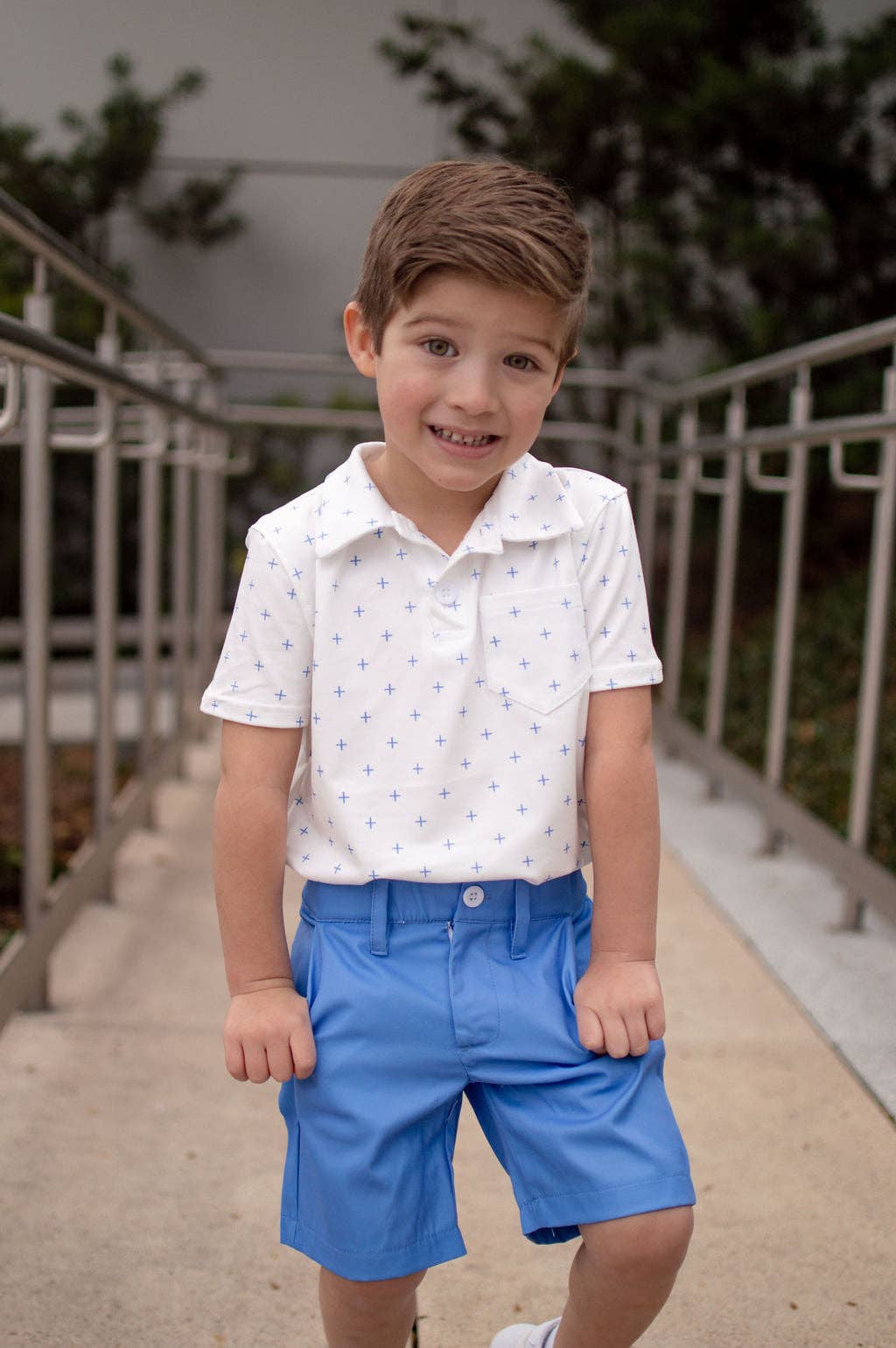 Boys Polo Shirt  - French Blue