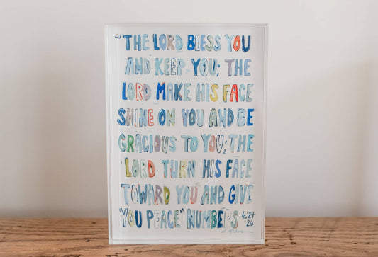 Numbers 6:24-26 Acrylic Block