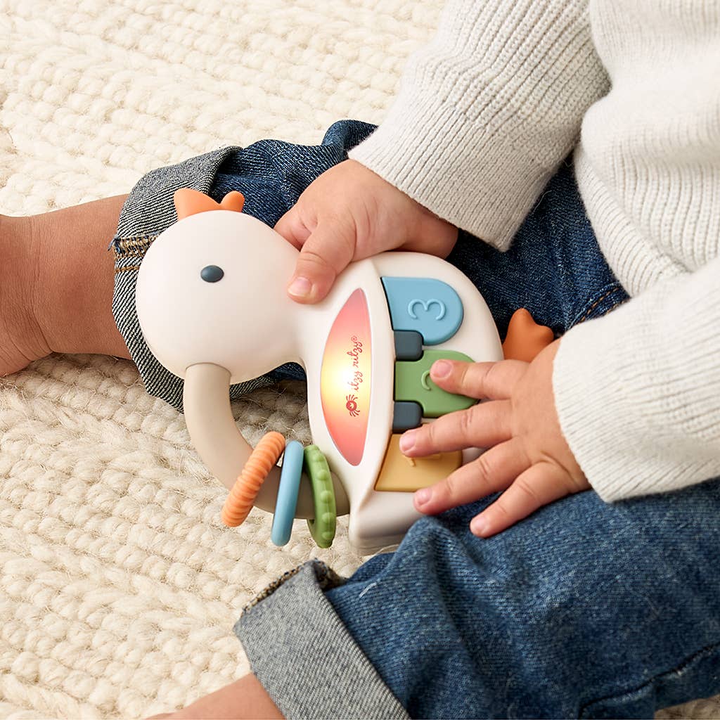Bitzy Tunes™ Goose - Light-up Interactive Piano Toy