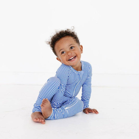 Cobalt Stripe Bamboo Sleeper