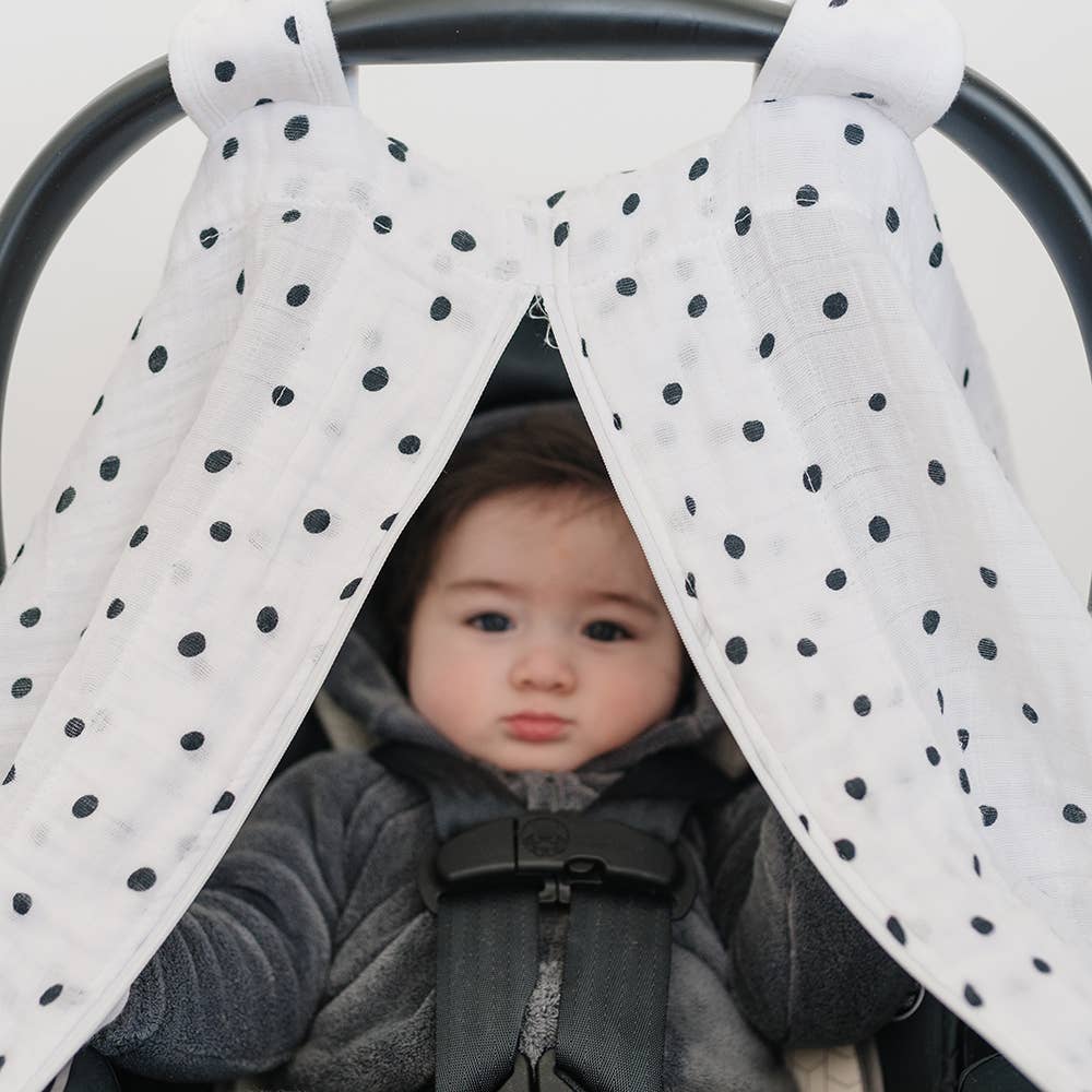 Dottie Cotton Muslin Car Seat Cover