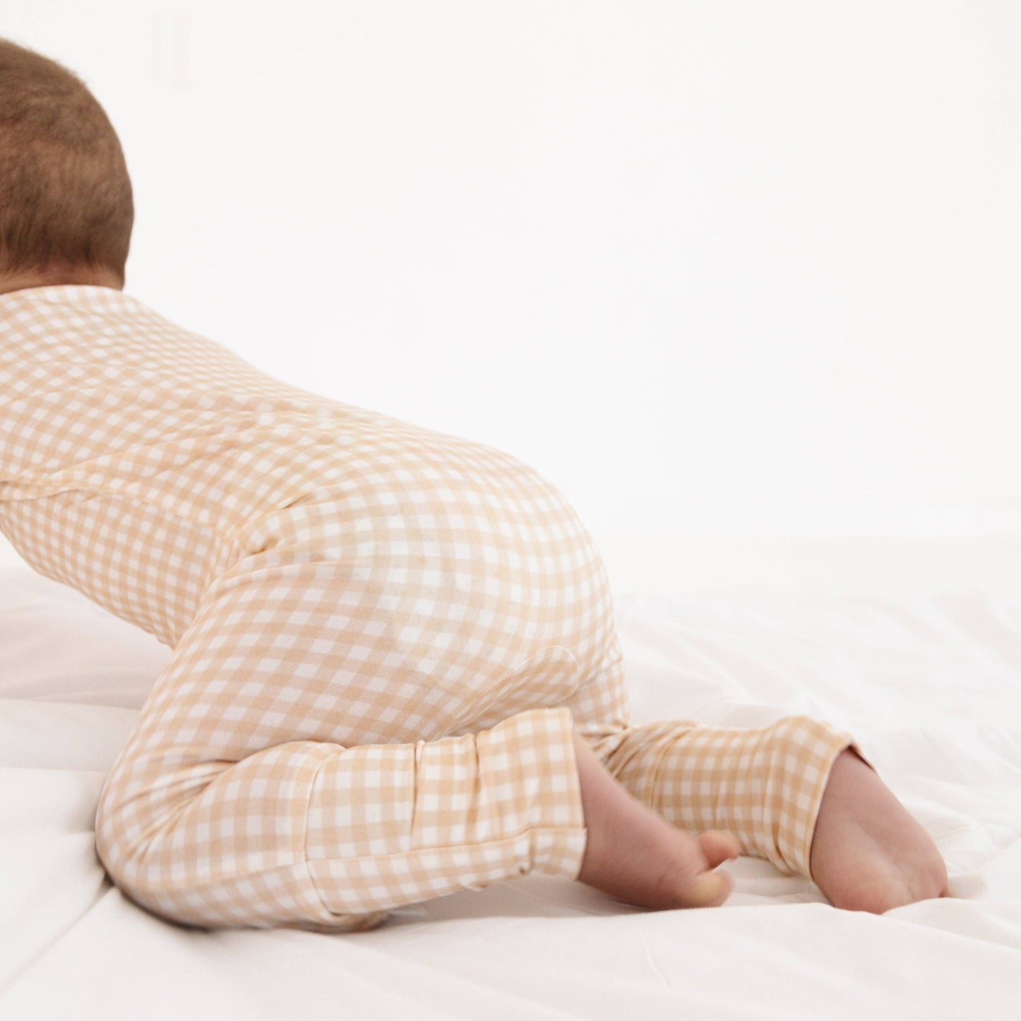 Sandstone Gingham Bamboo Sleeper