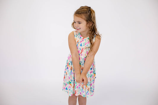 Mermaid Magic - Sleeveless Pocket Dress