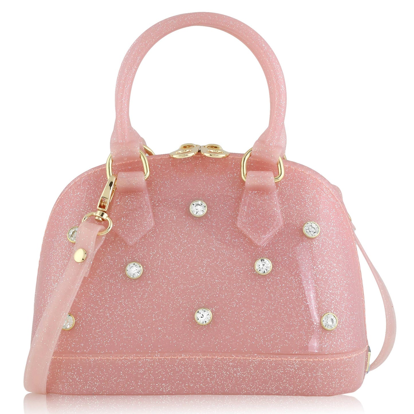 Rhinestone Light Pink Cate Purse