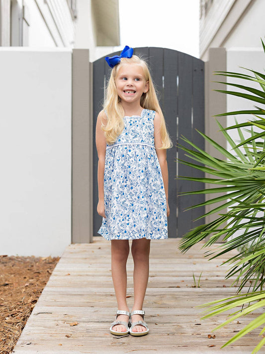 Darby Blue Floral Dress