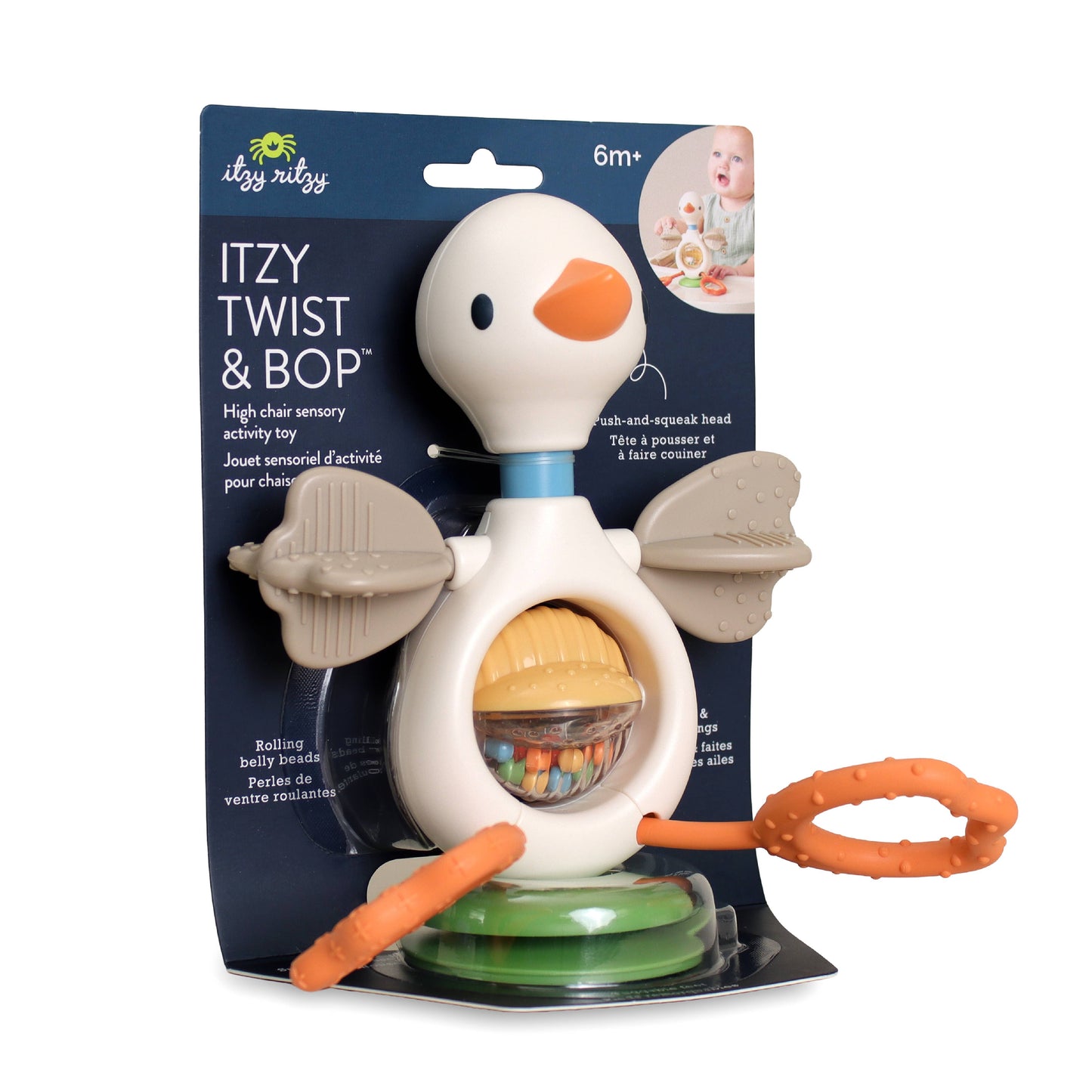 Itzy Twist & Bop™ - High Chair Sensory Toy Goose