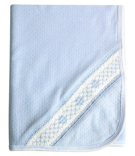 Baby Boy's Blue Jacquard Blanket