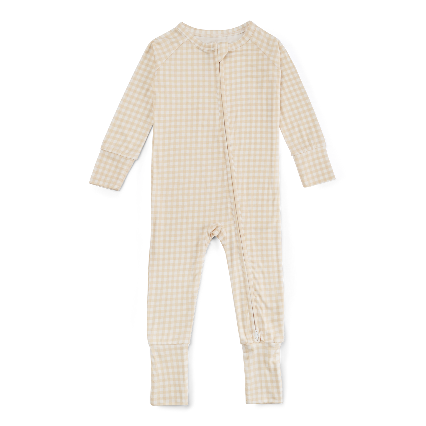 Sandstone Gingham Bamboo Sleeper